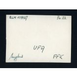 Doriner Do 23 közepes bombázó, német katonai repülőgép, 2. világháború,  1940-es évek, Eredeti sorszámmal ellátott UFA fotó, papírkép.  