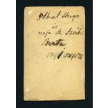 Auerlich műterem, Nagyszeben (Hermannstadt), Erdély, Pébal (?) Hugo és neje sz. Szábel Berta,  elegáns házaspár, legyező, 1891, 1890-es évek, Eredeti CDV, vizitkártya fotó, alja vágott..  