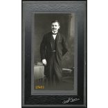 Rivoli műterem, Budapest, elegáns úr, Sebestyén Dezső portréja, bajusz, 1911, 1910-es évek, Eredeti nagyobb méretű (!) kabinet fotó.  