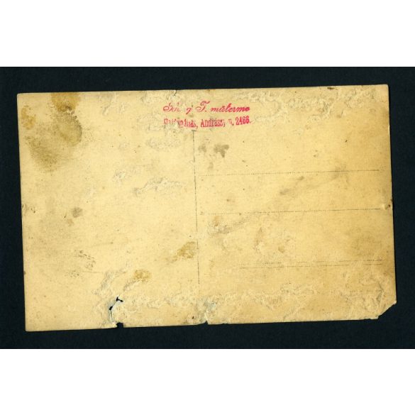 Hajdúnánás, 1920-as évek, apa, módos gazda fiaival ünneplőben, csizmában, Eredeti fotó, szélein, hátoldalán sérült papírkép.   