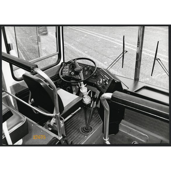 Ikarus 254 Tourist autóbusz beltere, jármű, közlekedés, busz, 1970-es évek, Eredeti nagyobb méretű gyári fotó, papírkép.  