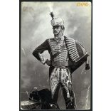 Császár Imre színész  Simonyi óbester, a 'legvitézebb huszár' szerepében, egyenruha, színház, művész, 1903. 1990-as évek, Eredeti fotó, papírkép.  