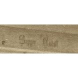 Supper Rudolf kereskedő üzlete, háza és családja. 1900-as évek, Eredeti kartonra kasírozott fotó.