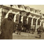 'Kaiser Franz Josef Platz', üzletek, bazársor valahol Galíciában, 1. világháború, 1910-es évek, Eredeti fotó, papírkép.  