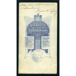 Joánovics műterem, Kolozsvár, Erdély, házaspár portréja (Magduska és Jóska), bajusz, gyönyörű festett háttér, 1890-es évek, Eredeti nagyméretű (!) kabinetfotó.   