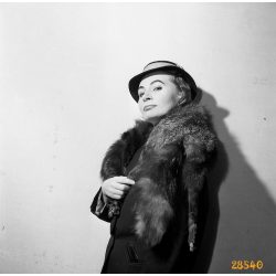   Törőcsik Mari színésznő portréja, Kotnyek Antal fotója, művész, kalap,  1960-as évek, Eredeti fotó negatív!     