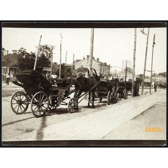 Konflisok egy galíciai városban, 1. világháború, keleti hadszíntér, 1910-es évek, Eredeti fotó, papírkép.   