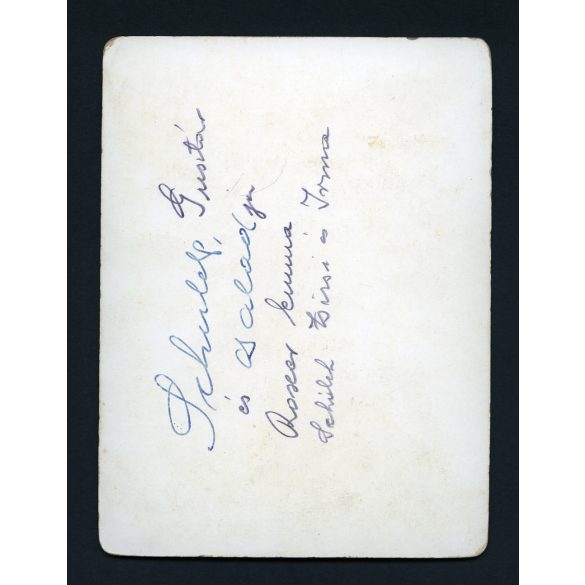 Schulek Gusztáv és családja,Schulek Zsizsi és Irma,  Felvidék, 1890-es évek, Eredeti kabinetfotó.   