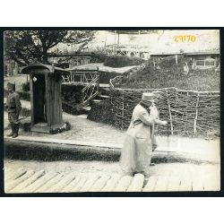   Michael Rustler ezredes, Heinrich Freiherr v. Argmann alezredes, Trantenau (Trutnov), K.u.K. katona, egyenruha, 1. világháború, 1916. V. 20, 1910-es évek. Eredeti fotó, papírkép.   méret megközelítőle