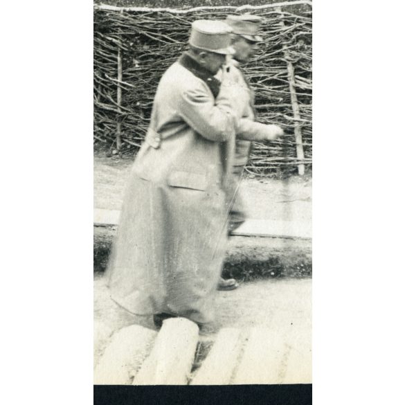 Michael Rustler ezredes, Heinrich Freiherr v. Argmann alezredes, Trantenau (Trutnov), K.u.K. katona, egyenruha, 1. világháború, 1916. V. 20, 1910-es évek. Eredeti fotó, papírkép.   méret megközelítőle
