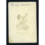 Dunky fivérek műterme, Kolozsvár, Erdély,   Virányi Mariska portréja, 1880-as évek, Eredeti kabinetfotó.  