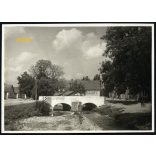 Szilvásvárad, falukép 'Igazságot' irredenta felirattal,  2. világháború, 1940, 1940-es évek, Eredeti fotó, papírkép.  