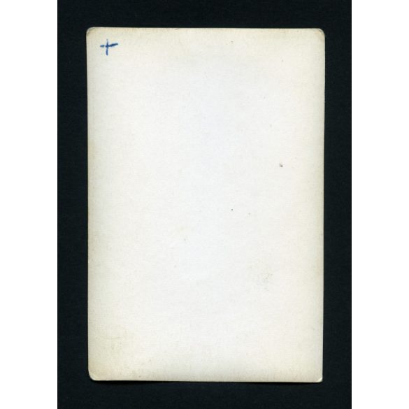 Forradalom, Budapest, Baross tér, Rákóczi út, buszmegálló, romos házak, ötvenhat, 1956, 1950-es évek, Eredeti fotó, papírkép.  