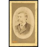 Wagenblatt műterem, Bécs (?), elegáns szakállas férfi, Farkas József főjegyző portréja, 1860-as évek (?), Eredeti CDV, vizitkártya fotó.  