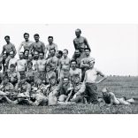 Magyar katonák gyakorlatoznak, egyenruha, Mannlicher puska, fegyver,  2. világháború, 1940-es évek, Eredeti fotó, papírkép.   