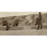 Magyar katonák a frontvonalon, egyenruha, bunker, védvonal, 1. világháború, 1917. március 19., 1910-es évek, Eredeti fotó, papírkép.  