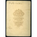 Becske műterem, Veszprém, 'Fény Kép', anya gyermekeivel, 1894., 1890-es évek, Eredeti kabinetfotó, felülete foltos.  