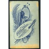 Takács műterem, Debrecen, fiatal magyar hadnagy érdemrendekkel, katona, egyenruha, 1. világháború, 1910-es évek, Eredeti CDV, vizitkártya fotó gyönyörű hátlappal, felületén kopásnyomok.  méret megköze