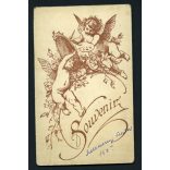 Ismeretlen magyar műterem, Szelecsényi Antal, elegáns férfi bajusszal, 1920-as évek, Eredeti CDV, vizitkártya fotó gyönyörű hátlappal.  