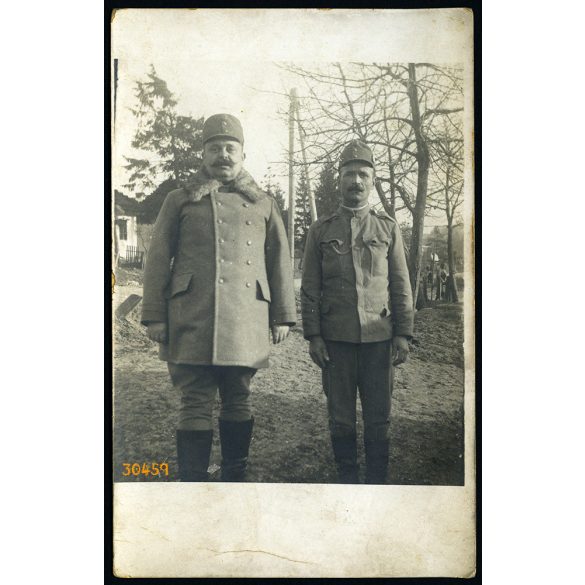 'Emlékül Bélától', magyar katonák egyenruhában, 1. világháború, 1916, 1910-es évek, Eredeti fotó, papírkép.   