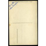 Fröhnel & Schumann műterem, Abbázia, 'Amerikai rokon házaspár', elegáns pár, gyönyörű kalap, cigaretta, 1910-es évek, Eredeti fotó, papírkép. 