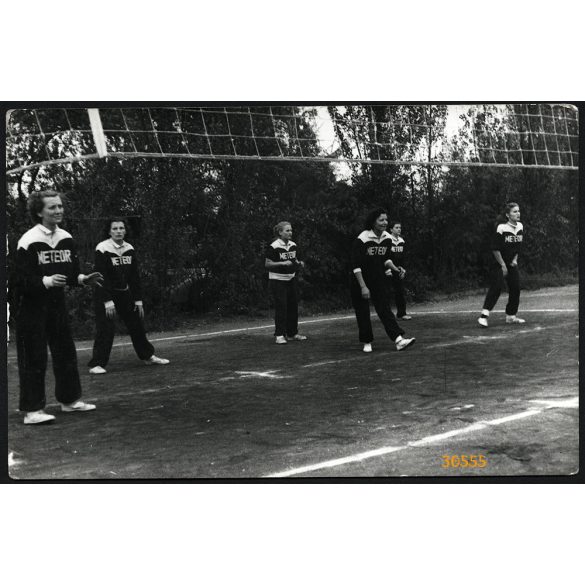 A Vörös Meteor röplabdacsapata, sport, 1960-as évek, Eredeti fotó, papírkép. 