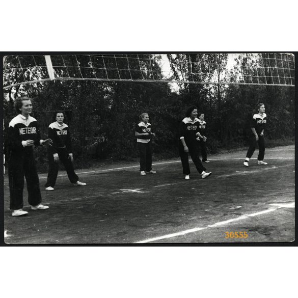 A Vörös Meteor röplabdacsapata, sport, 1960-as évek, Eredeti fotó, papírkép. 
