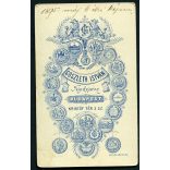 Goszleth műterem, Budapest, elegáns karcsú nő portréja, nyaklánc, ékszer, 1895, 1890-es évek, Eredeti CDV, vizitkártya fotó. 