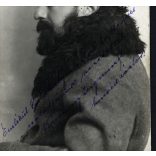 Karácsony Zsigmond honvéd zászlós szignózott portréja a hadifogságból, Novo-Nikolawszk (Novoszibirszk?), Oroszország, 1. világháború,1917, 1910-es évek, Eredeti fotó, papírkép.   