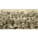 Magyar katonák géppuskával, érdemrendekkel, csoportkép, fegyver, 1. világháború, 1910-es évek, Eredeti fotó, papírkép.  