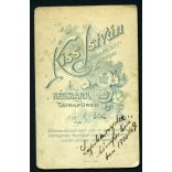 Kiss műterem, Késmárk, Felvidék, fiú, Lajoska portréja, 1900, 1900-as évek, Eredeti CDV, vizitkártya fotó.