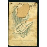 Háber műterem, Németkeresztúr, (Sopronkeresztúr, Zelem), Burgerland, férfi portréja kalappal, különös keretezéssel, helytörténet, 1890-es évek, Eredeti kabinetfotó kisebb sérülésekkel.  