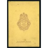 Bülch műterem, Pest, elegáns család portréja, 1860-as évek, Eredeti kabinetfotó, szélein festéknyomok.  