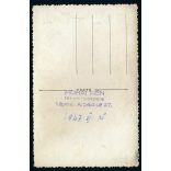 Mohai Irén fényképészete, Újpest (Budapest), menyasszony portréja, esküvő, ünnep, helytörténet, 1947, 1940-es évek, Eredeti fotó, pecséttel jelzett papírkép. 