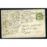 69-es gyalogezred 13. század, Piliscsabáról Pécelre címezve, magyar katonák egyenruhában, érdemrend, bajusz, 1913, 1910-es évek, Eredeti fotó, papírkép. 