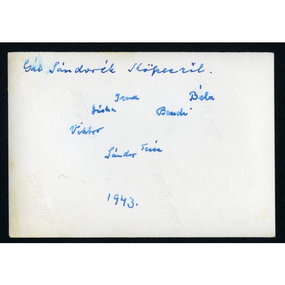 Gál Sándor és családja, Köpec, Erdély, magyaros ruha, református, helytörténet, 1943., 1940-es évek, Eredeti fotó, papírkép.  