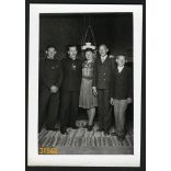 Gál Sándor gyermekei, Köpec, Erdély, magyaros ruha, református, helytörténet, 1943., 1940-es évek, Eredeti fotó, papírkép. 