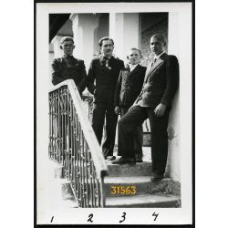   Gál Sándor fiai, Köpec, Erdély, magyaros ruha, református, helytörténet, 1943., 1940-es évek, Eredeti fotó, papírkép. 