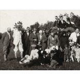 'Szederkényi vadászat emlékére', Szederkény, hölgyek és urak csoportja, bor, ünnep, Baranya megye, helytörténet, 1927, 1920-as évek, Eredeti fotó, papírkép.   