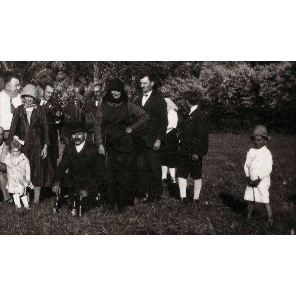 'Szederkényi vadászat emlékére', Szederkény, hölgyek és urak csoportja, bor, ünnep, Baranya megye, helytörténet, 1927, 1920-as évek, Eredeti fotó, papírkép.   