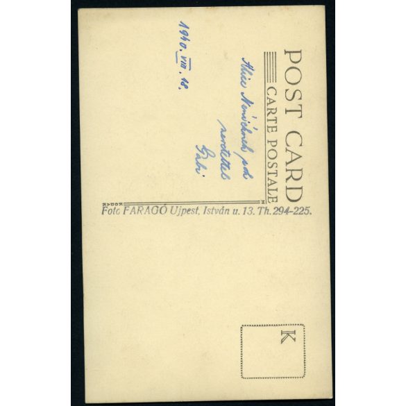 Faragó műterem, Újpest (Budapest), csinos hölgy medállal, ékszer, divat, portré, 1940, 1940-es évek, Eredeti fotó, papírkép.  