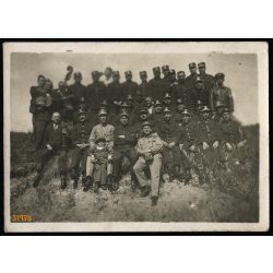   'Beszkárt' dolgozók kirándulása cigány zenekarral, BSZKRT, Budapest Székesfővárosi Közlekedési Részvénytársaság, egyenruha, közlekedés, 1930-as évek, Eredeti fotó, papírkép.  