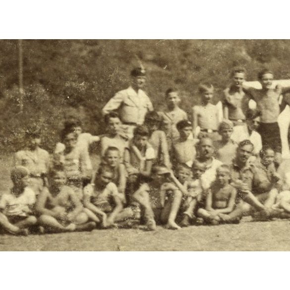 Cserkésztábor Méra környékén, Erdély, 1940-es évek, Eredeti fotó, papírkép.  