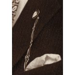 Ábrahám műterem, Békéscsaba, férfi kitűzővel (BSC?), helytörténet, 1920-as évek. Eredeti fotó, papírkép.  