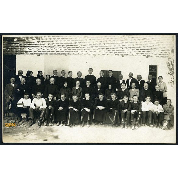 Foto "MIRA", Kúla, Vajdaság, csoportkép egyházi személyekkel, pap, teológus, helytörténet, 1930-as évek, Eredeti fotó, papírkép. 