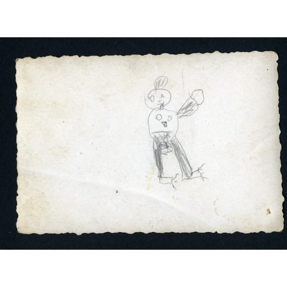 Magyar katonák ebédet főznek kondérban, egyenruha, fegyver, 2. világháború, 1940-es évek, Eredeti fotó, papírkép.  
