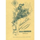 Antal műterem, Zalaegerszeg, házaspár gyönyörű ruhában, bajusz, cvikker,  portré, Zala megye, 1890-es évek, Eredeti nagyméretű (!) kabinetfotó különös hátlappal.   