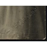 Békés Jenő műterme, Arad, Erdély, elegáns hölgyek, testvérek különös kalapban, 1900-as évek. Eredeti mélynyomóval jelzett fotó, papírkép törésnyommal, felső éle hiányos.  