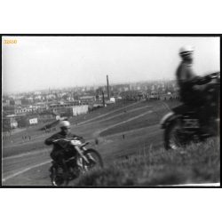   Motocross verseny, Óbuda, Budapest, motor, jármű, közlekedés, sport, helytörténet, III. kerület, 1960-as évek, Eredeti fotó, papírkép.   