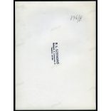 Nagyobb méret, Szendrő István fotóművészeti alkotása, csendélet három kalásszal, felhőkkel, 1930-as évek. Eredeti, pecséttel jelzett fotó, papírkép, Agfa Brovira papíron, szélén kis törés nyoma. Dekor